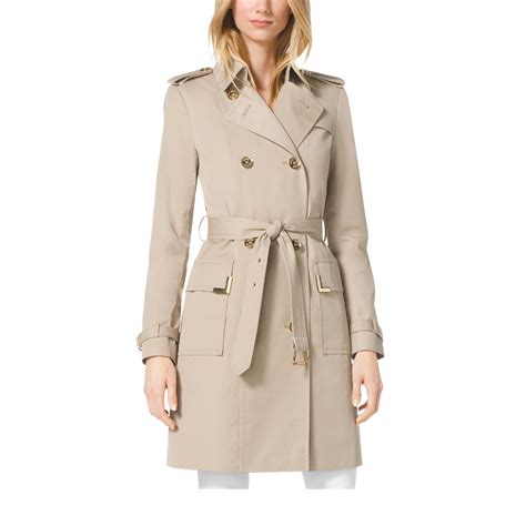 michael kors trenchcoat khaki|michael kors trench coat women.